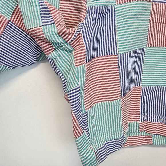 Chaps Pastel Colorblock Shorts Mens 38 Cotton Striped Southern Preppy Casual - Picture 3 of 8